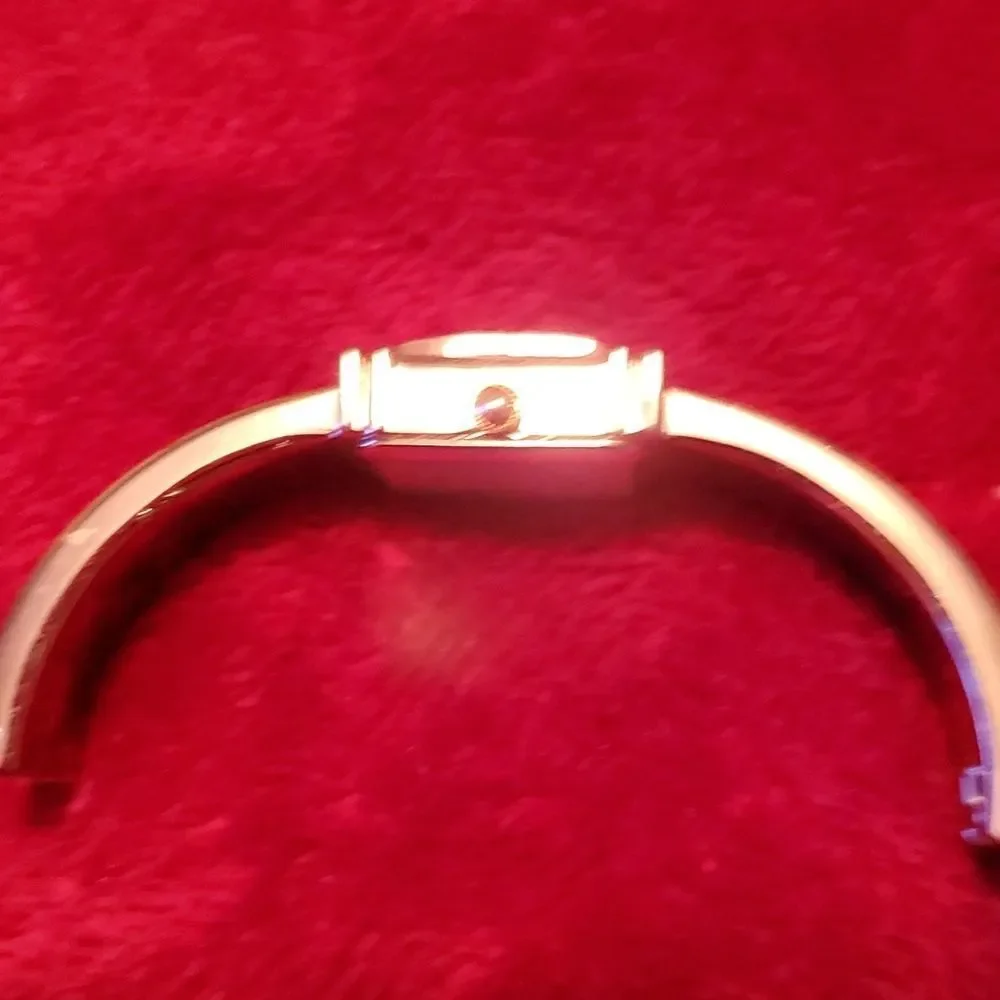 Gruen GR7855 Bangle Clamp Bracelet Watch Atlas Roman Numerals Band Looks Tiffany